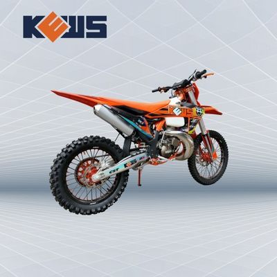 KEWS MT250cc Оранжевая рама Водное охлаждение 2-тактный внедорожный мотоцикл с ремнем EXCEL